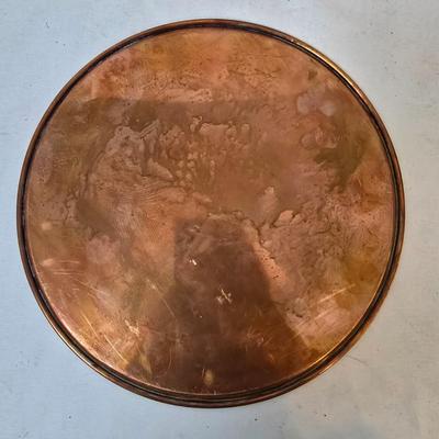 LOT 117: Vintage Copper Fondue Pot w/ Accessories, Cookbook and More