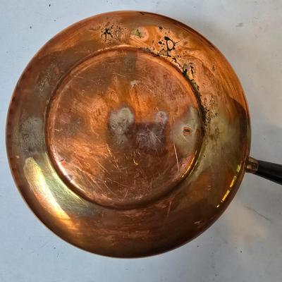 LOT 117: Vintage Copper Fondue Pot w/ Accessories, Cookbook and More