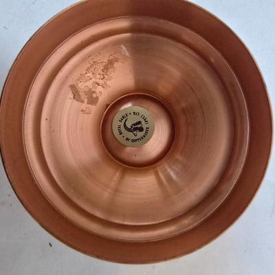 LOT 117: Vintage Copper Fondue Pot w/ Accessories, Cookbook and More