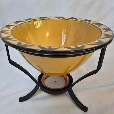 LOT 117: Vintage Copper Fondue Pot w/ Accessories, Cookbook and More