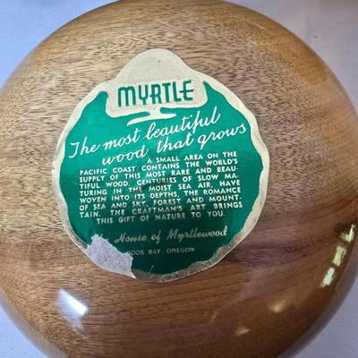 LOT 119: Carved Myrtlewood Bowls, Salt/Pepper Shakers & More