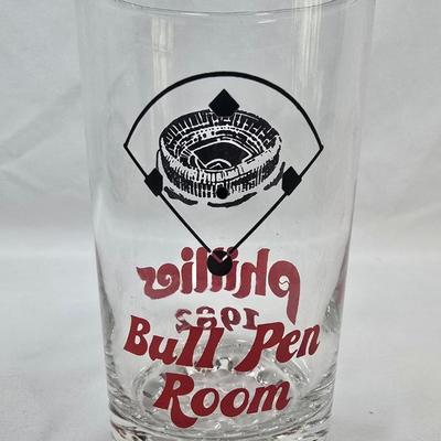 LOT 124: Vintage Phillies Collector Mugs, Bucket Hats, Visor and Glass Pitcher