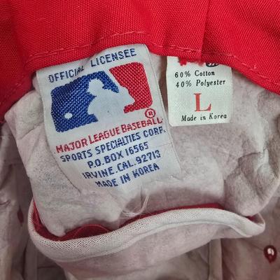 LOT 124: Vintage Phillies Collector Mugs, Bucket Hats, Visor and Glass Pitcher