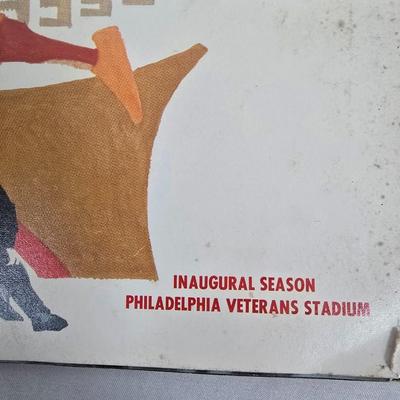 LOT 125: Vintage Phillies Yearbooks, Posters, Ticket Stubs with Pete Rose Newspaper Clipping and Baseball Book