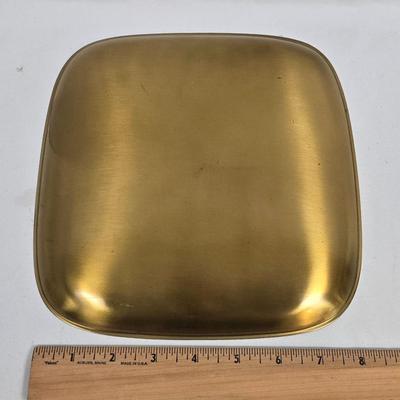 LOT 126: Brass Collection of Trays and Candlesticks