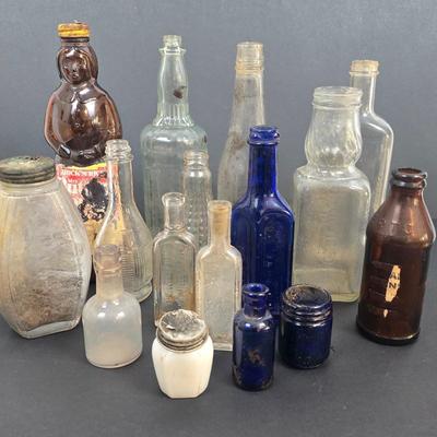 LOT 128: Vintage Glass Bottle Collection