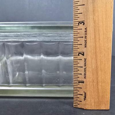 LOT 130: Glass GE Refrigerator Box with Tupperware, Soup Mugs, and Assorted Kitchen Gadgets
