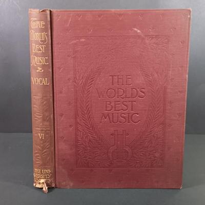 LOT 136: Early 20th Century University Society Inc. The World's Best Music Volumes 1-4 and Volumes 6-7 with Frances A. Gesner Book...