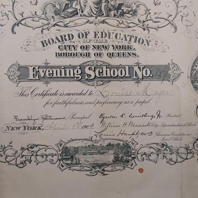 LOT 137: Antique German Marriage Certificate, Confirmation Certificate & More