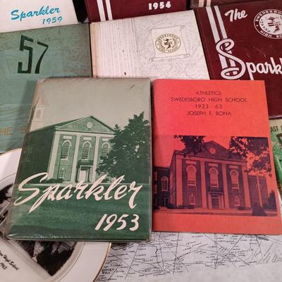 LOT 142: Local History- New Jersey 1960s Yearbooks, Maps & Local Ephemera