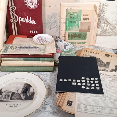 LOT 142: Local History- New Jersey 1960s Yearbooks, Maps & Local Ephemera