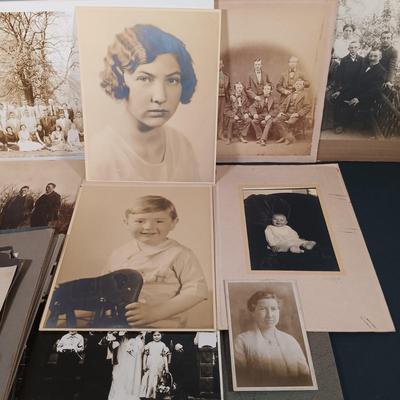 LOT 143: Large Collection of Antique Photographs