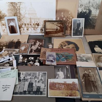 LOT 143: Large Collection of Antique Photographs