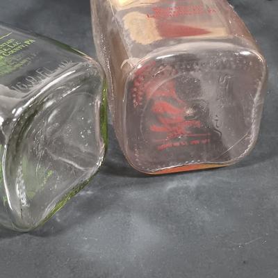 LOT 145: Vintage Milk Bottles, Spongeware Reco Crock, En Provence Rooster Canister & More
