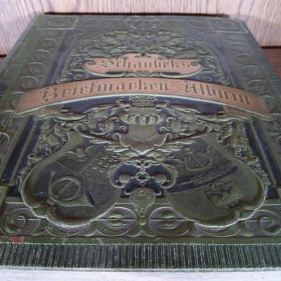LOT 146: Antique German Stamp Books & International Postage Stamp Albums with Stamps