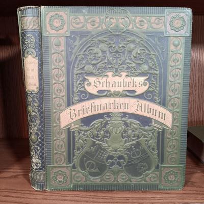 LOT 146: Antique German Stamp Books & International Postage Stamp Albums with Stamps