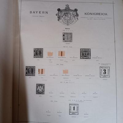 LOT 146: Antique German Stamp Books & International Postage Stamp Albums with Stamps