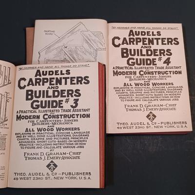 LOT 147: Chevrolet Six Car and Truck Repair Book 1938, Audel's Carpenter and Builders Guides 1947, American Fruits 1924 Industry...