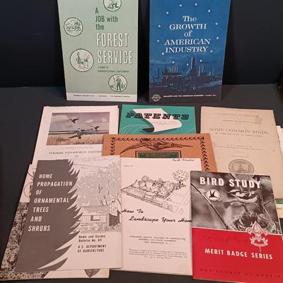 LOT 148: Alpenblumen by Josef Weisz German Flower Guide with Vintage Wildflower Digest and Agricultural Bulletin Pamphlets & More