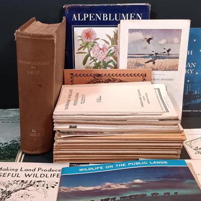 LOT 148: Alpenblumen by Josef Weisz German Flower Guide with Vintage Wildflower Digest and Agricultural Bulletin Pamphlets & More