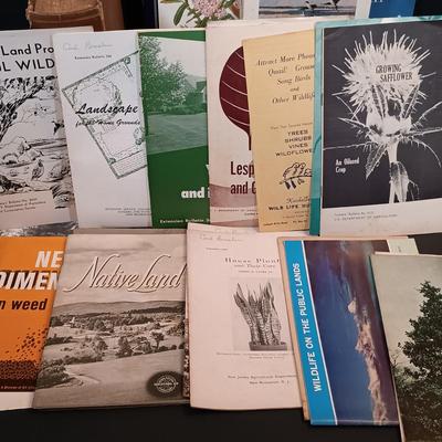 LOT 148: Alpenblumen by Josef Weisz German Flower Guide with Vintage Wildflower Digest and Agricultural Bulletin Pamphlets & More