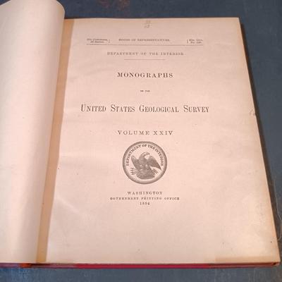 LOT 149: Antique Geological Surveys 1892 and 1894, German Zeitschrift Für Ethnologie Anthropology Text & More