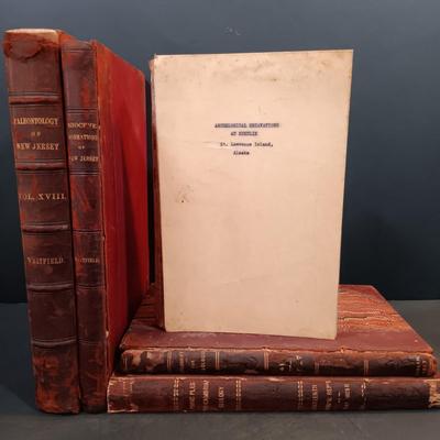 LOT 149: Antique Geological Surveys 1892 and 1894, German Zeitschrift Für Ethnologie Anthropology Text & More