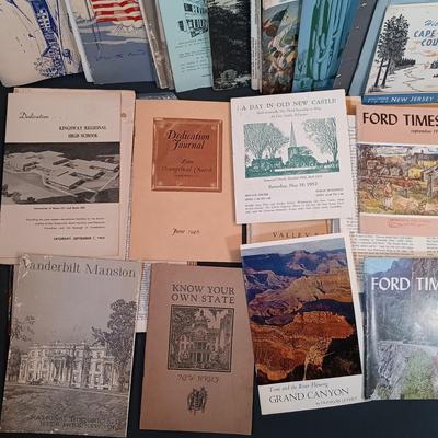 LOT 150: Collection of Vintage Travel Related Pamphlets and Ephemera