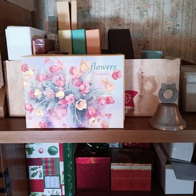 LOT 153: Large Collection of Wrapping Paper, Gift Bags, Ribbons & More
