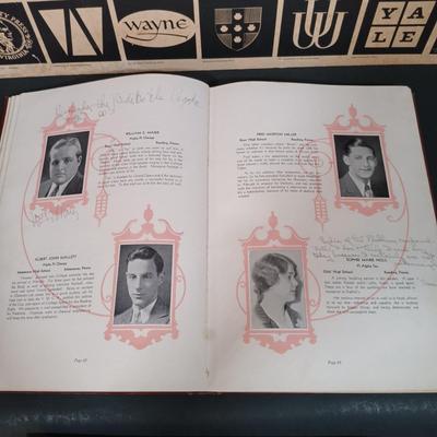 LOT 154: Vintage University and High School - Uniform, Yearbooks, Glassware & More
