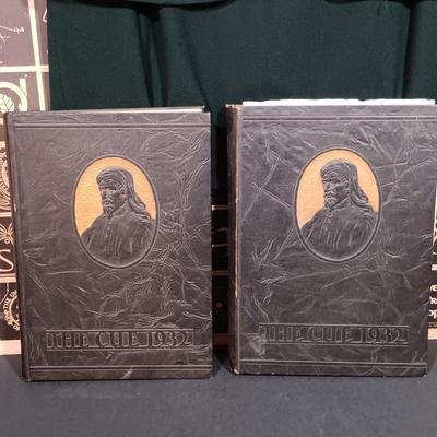 LOT 154: Vintage University and High School - Uniform, Yearbooks, Glassware & More