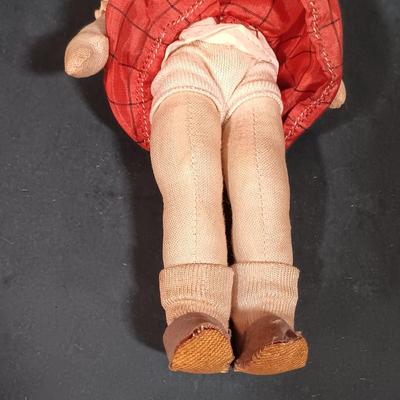 LOT 155: Antique Painted Face Cloth Art Dolls