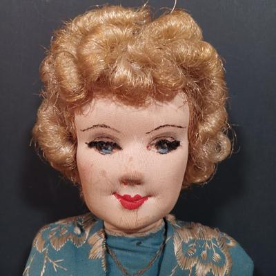 LOT 155: Antique Painted Face Cloth Art Dolls