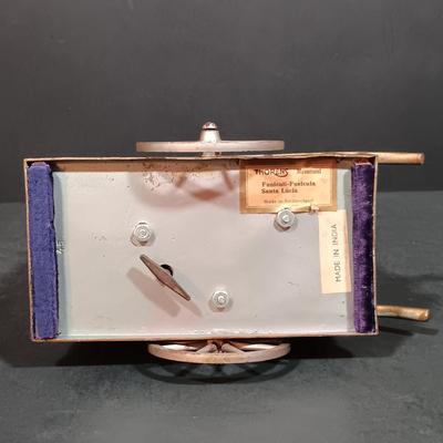 LOT 156: Thorens Swiss Engraved Metal Organ Grinder Music Box