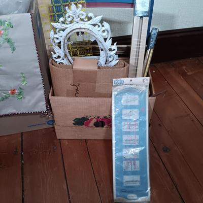 LOT 159: Large Collection of Cross-stitch Patterns, Frames, Thread & More