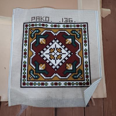 LOT 159: Large Collection of Cross-stitch Patterns, Frames, Thread & More