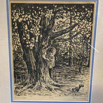 LOT 167: Framed Artwork Titled "Naturalist" A.P. - Signed by Artist