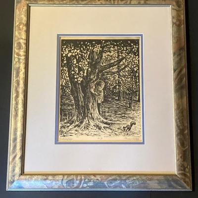 LOT 167: Framed Artwork Titled "Naturalist" A.P. - Signed by Artist