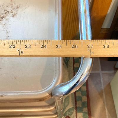 LOT 172: Rolling Metal Cart with Canning Supplies and Books