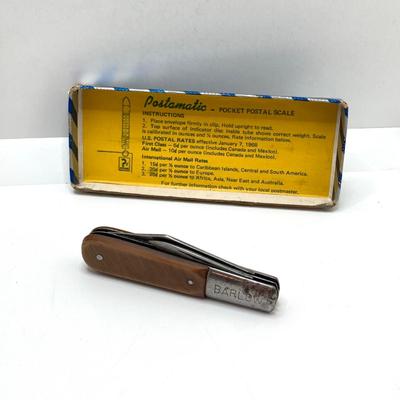 LOT 177: Antique / Vintage Collection - Abbotts Dairy (June Allyson) Bottle Lid / Pins, Jewelry, Pocket Postal Scales, Farmers'...