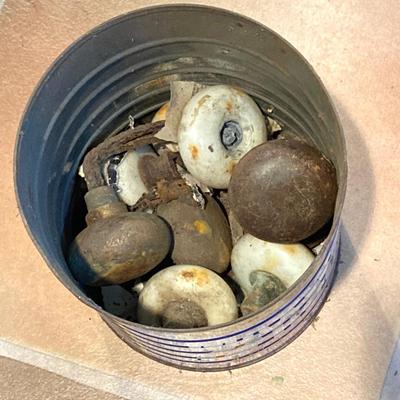 LOT 181: Collection of Antique Bottle Tops, Door Knobs and More