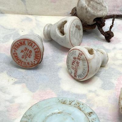 LOT 181: Collection of Antique Bottle Tops, Door Knobs and More