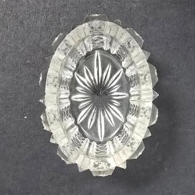 LOT 192: Four Christineholm Porcelain Spice Jar "Carl von Linne", Carnival Glass Platter, Vintage Salt Dishes w/Sterling Silver...