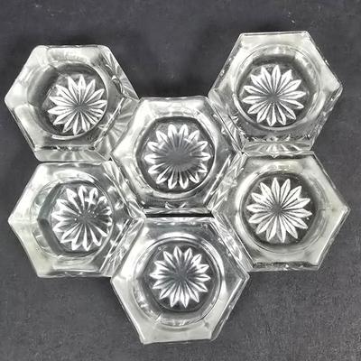 LOT 192: Four Christineholm Porcelain Spice Jar "Carl von Linne", Carnival Glass Platter, Vintage Salt Dishes w/Sterling Silver...