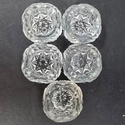 LOT 192: Four Christineholm Porcelain Spice Jar "Carl von Linne", Carnival Glass Platter, Vintage Salt Dishes w/Sterling Silver...