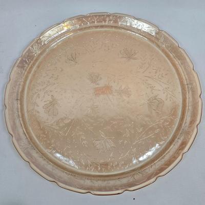 LOT 192: Four Christineholm Porcelain Spice Jar "Carl von Linne", Carnival Glass Platter, Vintage Salt Dishes w/Sterling Silver...
