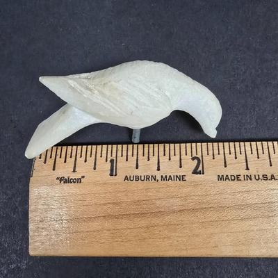 LOT 193: Vintage Alabaster Bird Bath/Holy Water Bowl and Alabaster Compote