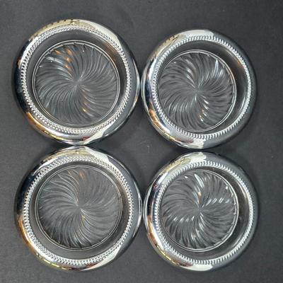 LOT 194: Newport by Gorham Silver Plate Bowl, German Crystal Candlesticks, Cut Crystal Candle Holders & More