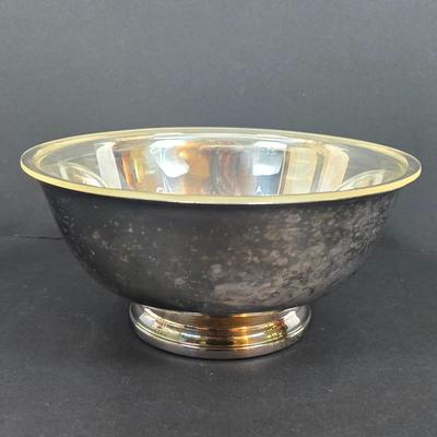 LOT 194: Newport by Gorham Silver Plate Bowl, German Crystal Candlesticks, Cut Crystal Candle Holders & More