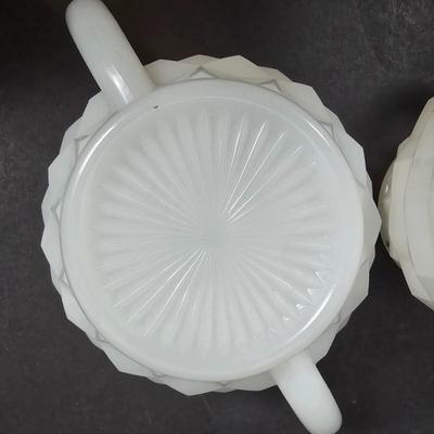 LOT 198: Vintage Milk Glass Collection